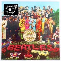 The Beatles Framed Canvas Print Sgt. Peppers  40 x 40 cm